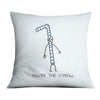 Straw to My Berry Cushion Cushion A / 45 x 45cm Clock Canvas