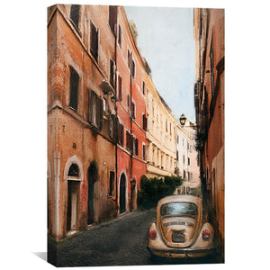 Streets of Italy Canvas Art 30 x 45cm / Unframed Canvas Print Clock Canvas