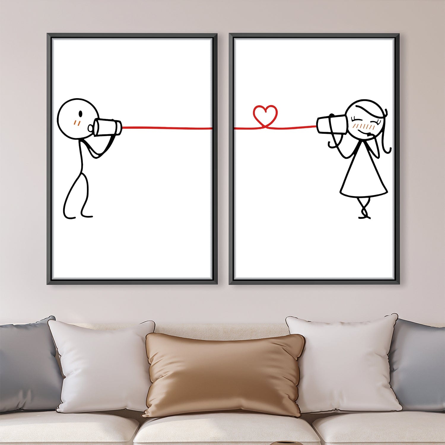 String Cup Love Canvas product thumbnail