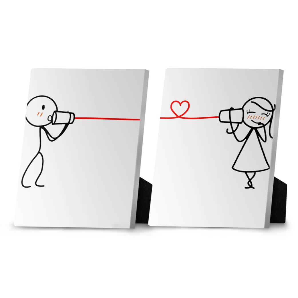 String Cup Love Desktop Canvas product thumbnail