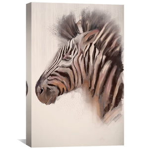 Stripes of Zebra Canvas Art Clock Canvas