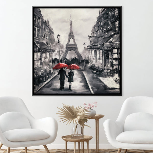 Strolls in Paris Canvas Art Clock Canvas