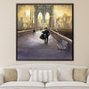 Strolls on the Bridge Canvas Art Clock Canvas