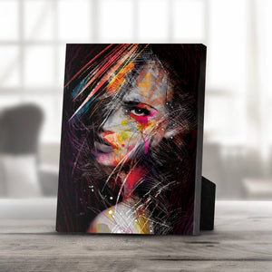 Strong Minded Woman Desktop Canvas Desktop Canvas 20 x 25cm Clock Canvas