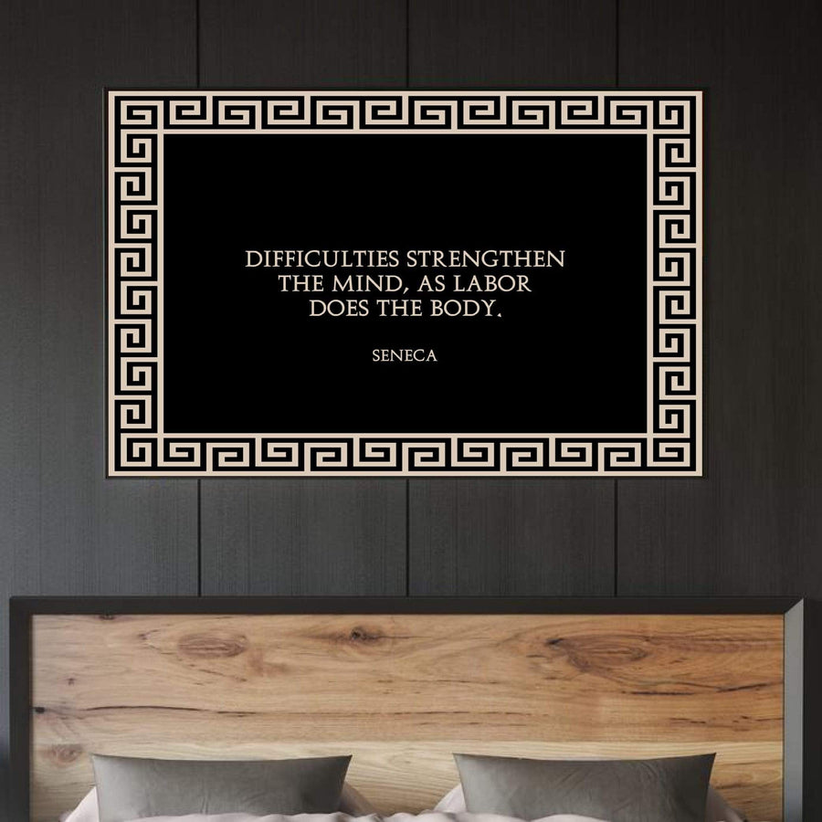 Stronger Mind Clock Canvas