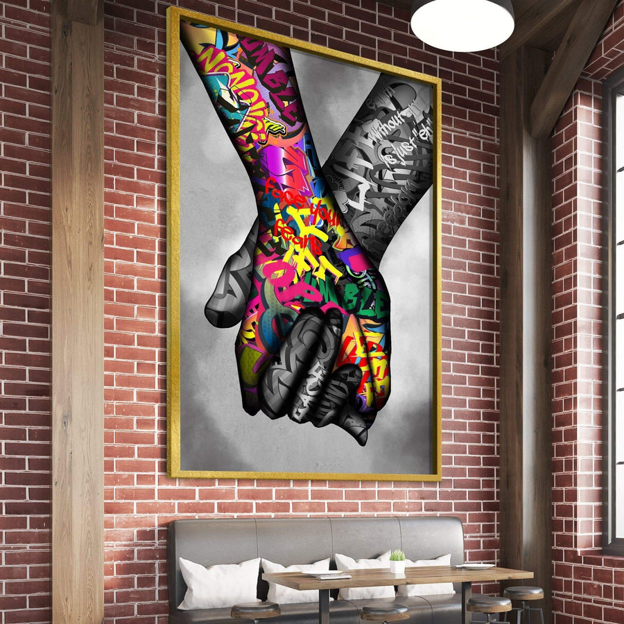 Stronger Together Canvas Art Clock Canvas