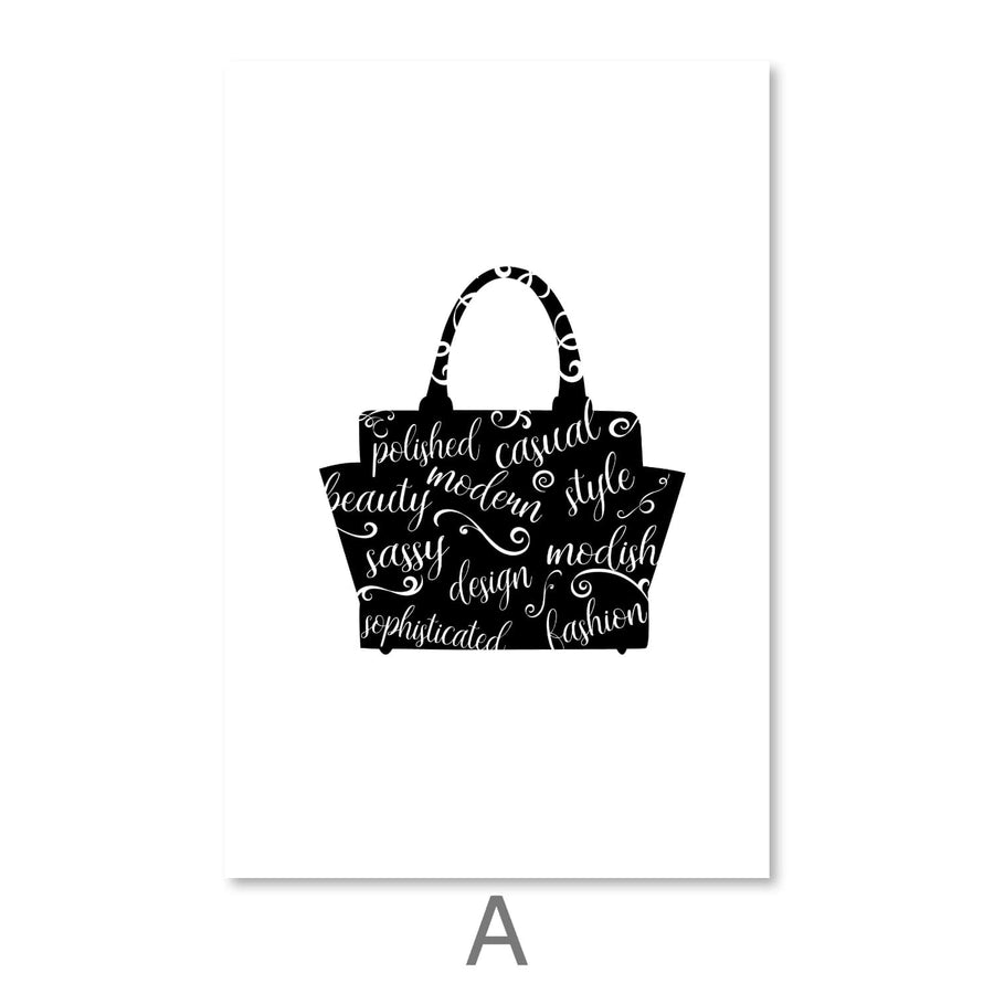 Stylish Fashion Canvas Art A / 30 x 45cm / Unframed Canvas Print Clock Canvas