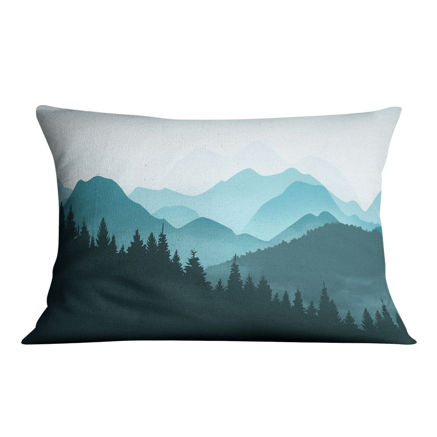 Subtle Fog Cushion Cushion 48 x 33cm Clock Canvas