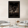 Success Tarot Card Canvas Art Clock Canvas