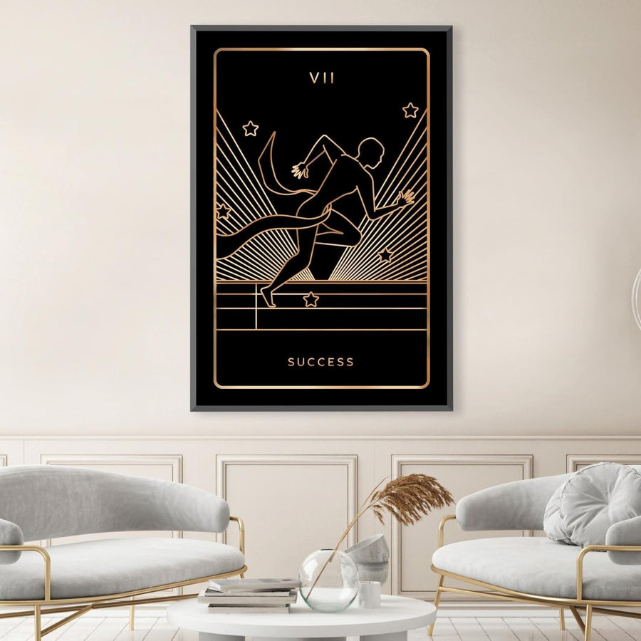 Success Tarot Card Canvas Art Clock Canvas