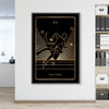 Success Tarot Card Clock Canvas