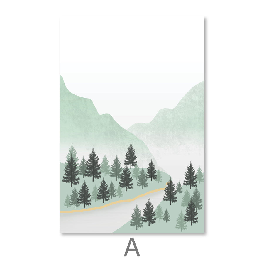Summer Wilderness Canvas Art A / 40 x 50cm / No Board - Canvas Print Only Clock Canvas