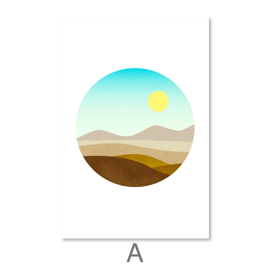 Sunny Plains Canvas Art A / 30 x 45cm / Unframed Canvas Print Clock Canvas