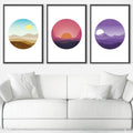 Sunny Plains Canvas Art Clock Canvas