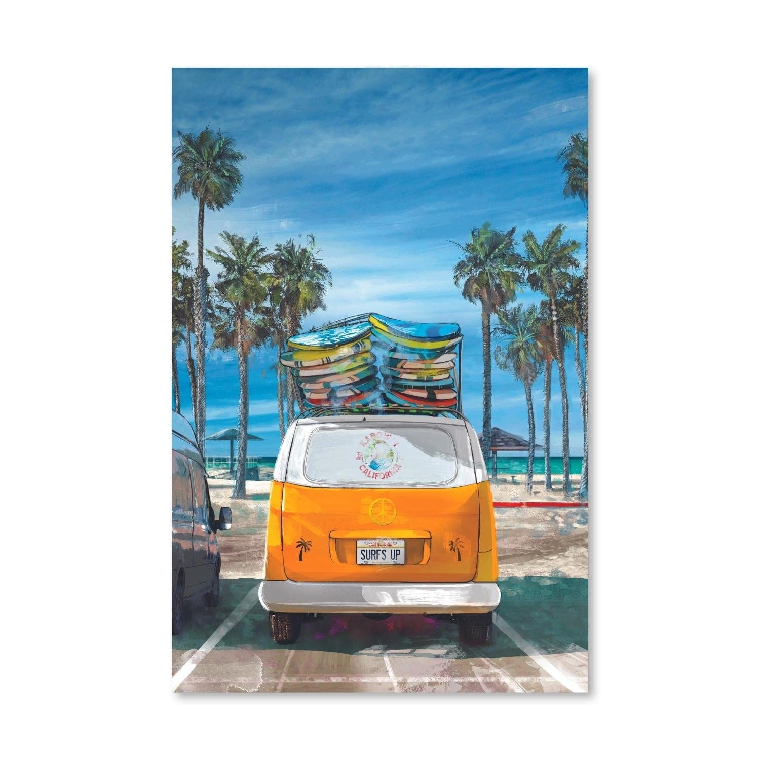 Surfer Paradise Canvas Art Clock Canvas
