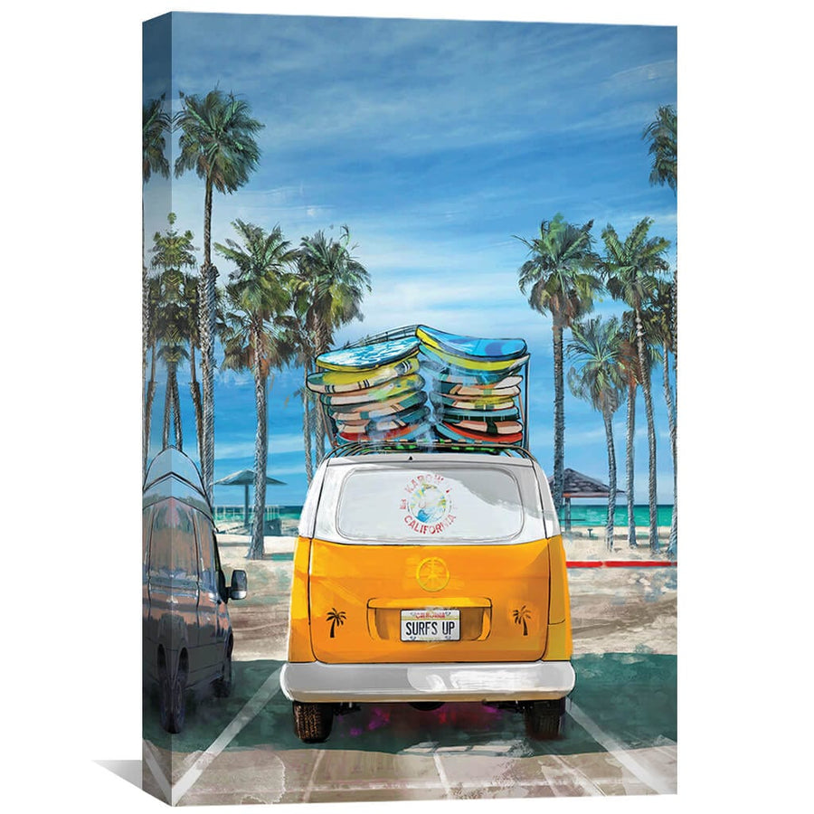 Surfer Paradise Canvas Art 30 x 45cm / Unframed Canvas Print Clock Canvas