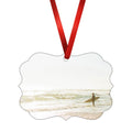 Surfer Paradise Landscape Ornament Christmas Ornament Victorian 10.8 x 8cm Clock Canvas