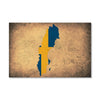 Sweden Canvas Art Clock Canvas