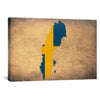 Sweden Canvas Art 45 x 30cm / Unframed Canvas Print Clock Canvas