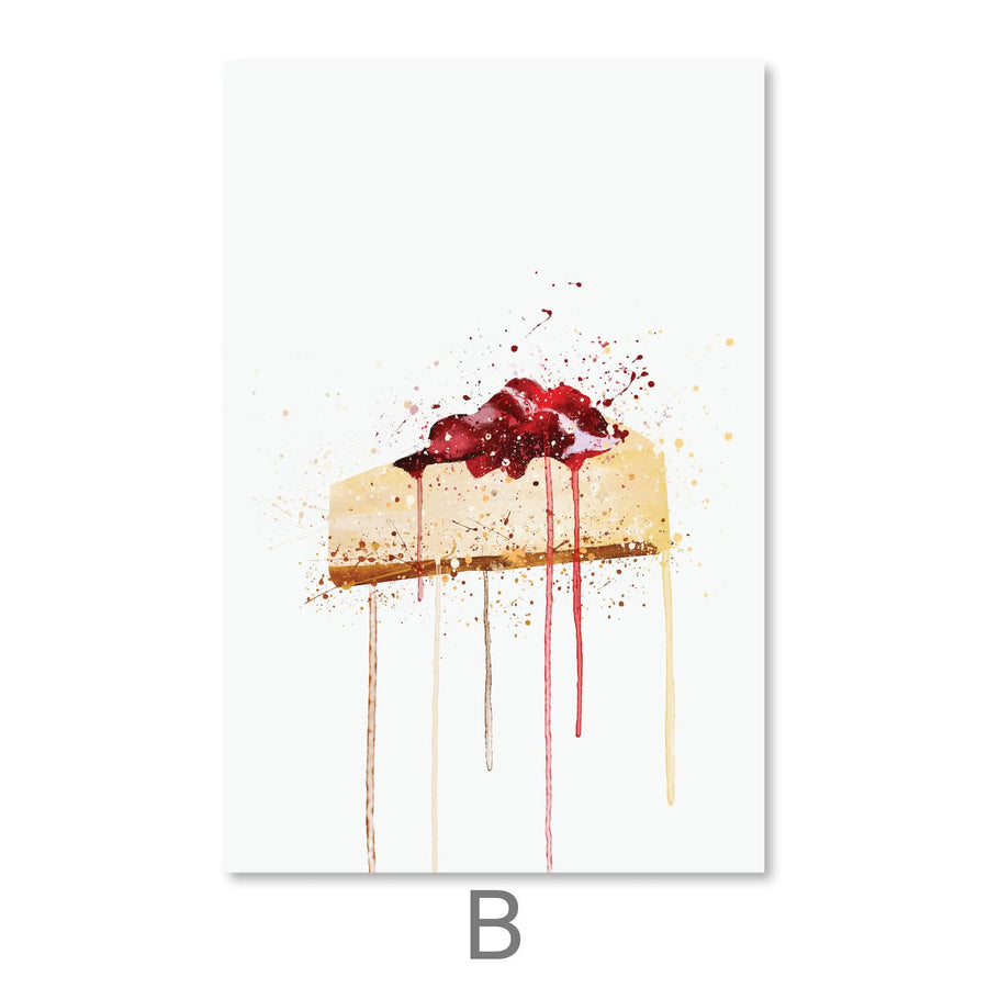 Sweet Delicacies Canvas Art Clock Canvas
