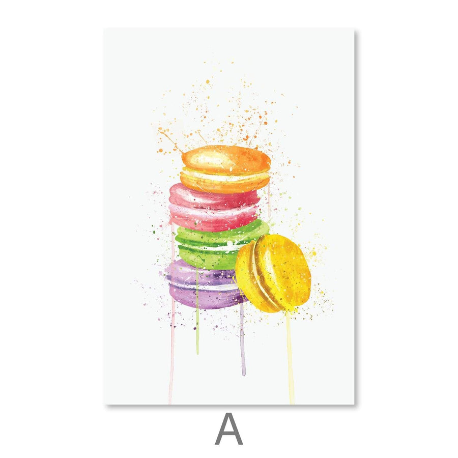 Sweet Delicacies Canvas Art Clock Canvas