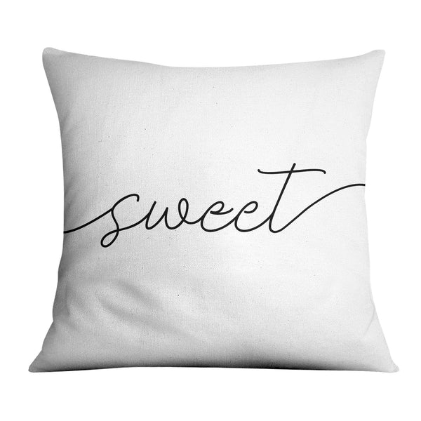Sweet Dreams A Cushion Cushion 45 x 45cm Clock Canvas