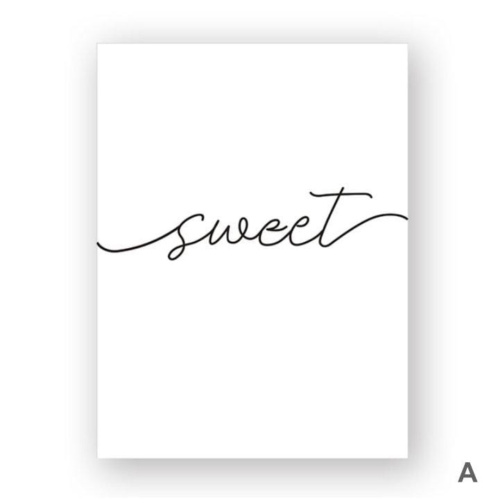 Sweet Dreams Canvas Art A / 40 x 50cm / No Board - Canvas Print Only Clock Canvas