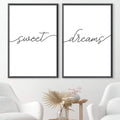 Sweet Dreams Canvas Art Clock Canvas