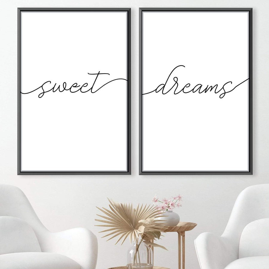 Sweet Dreams Canvas Art Clock Canvas