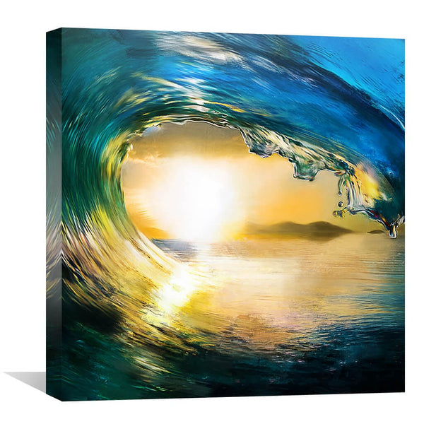 Swell Canvas Art 30 x 30cm / Unframed Canvas Print Clock Canvas