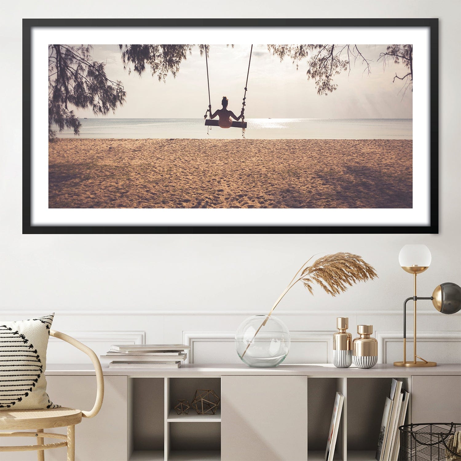 Swinging Beach Landscape Print product thumbnail