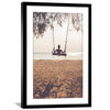 Swinging Beach Print Art 30 x 45cm / Unframed Canvas Print Clock Canvas