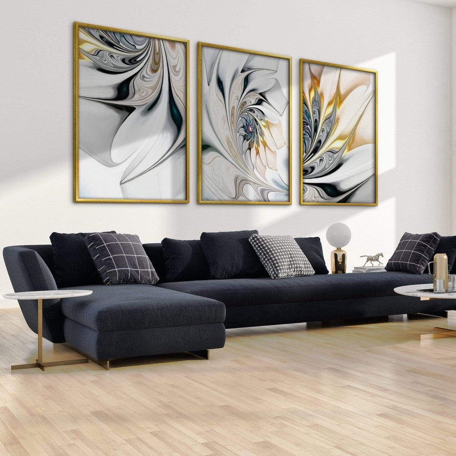 Swirling Beauty Canvas Art Clock Canvas