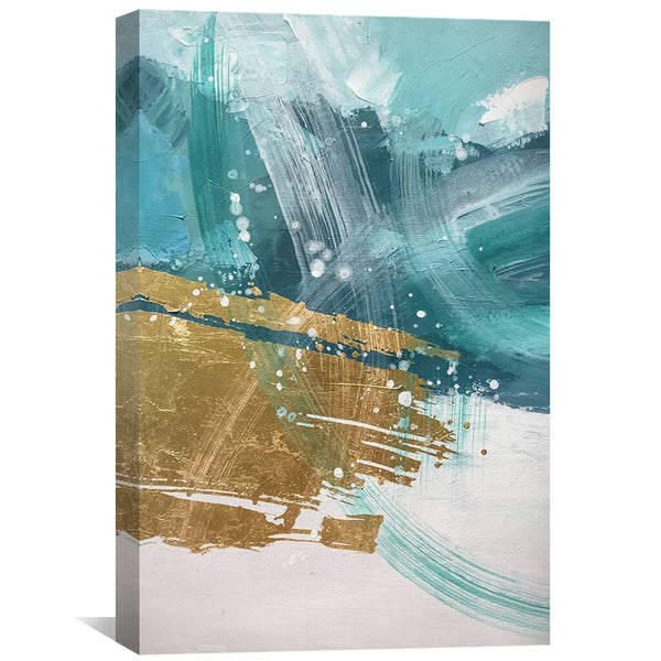 Swirling Shades Oil Painting Oil Clock Canvas