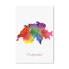Switzerland Rainbow Canvas Art Clock Canvas