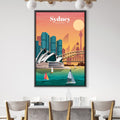 Sydney FNL Canvas - Studio 324 Art Clock Canvas
