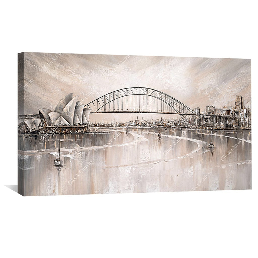Sydney Skyline Canvas Art Clock Canvas