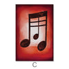 Symbols Of Sounds Canvas Art C / 30 x 45cm / Unframed Canvas Print Clock Canvas