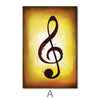 Symbols Of Sounds Canvas Art Clock Canvas