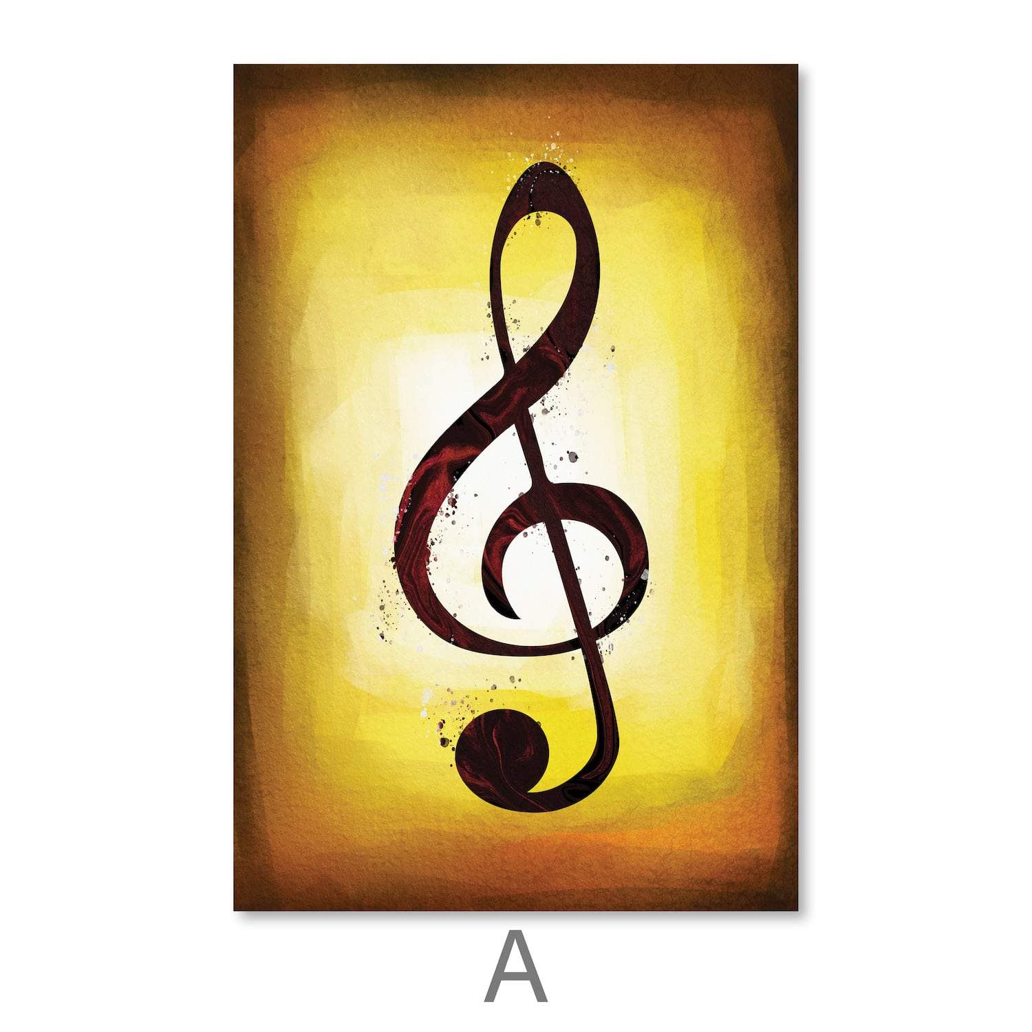 Symbols Of Sounds Canvas Art Clock Canvas