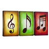 Symbols Of Sounds Canvas Art Clock Canvas