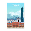 Taipei Canvas - Studio 324 Art Clock Canvas