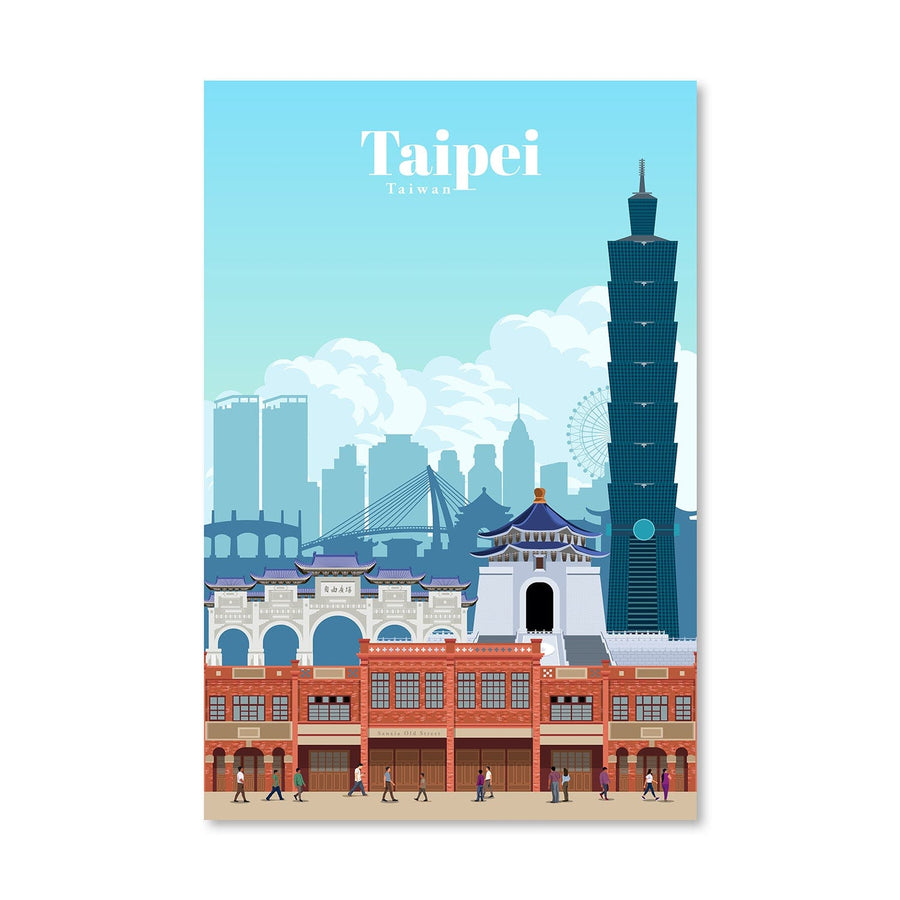 Taipei Canvas - Studio 324 Art Clock Canvas