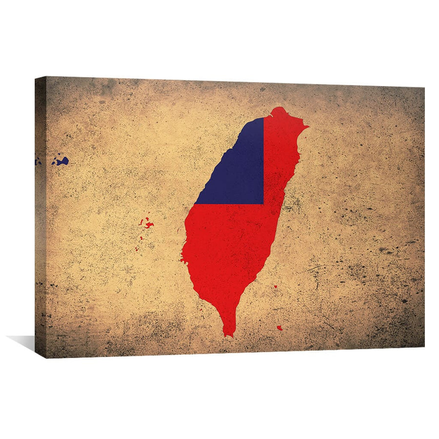 Taiwan Canvas Art 45 x 30cm / Unframed Canvas Print Clock Canvas