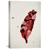 Taiwan Watercolor Canvas Art 30 x 45cm / Unframed Canvas Print Clock Canvas