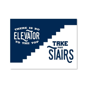 Take The Stairs Canvas Art Clock Canvas