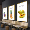 Tasteful Fruits Canvas Art Clock Canvas