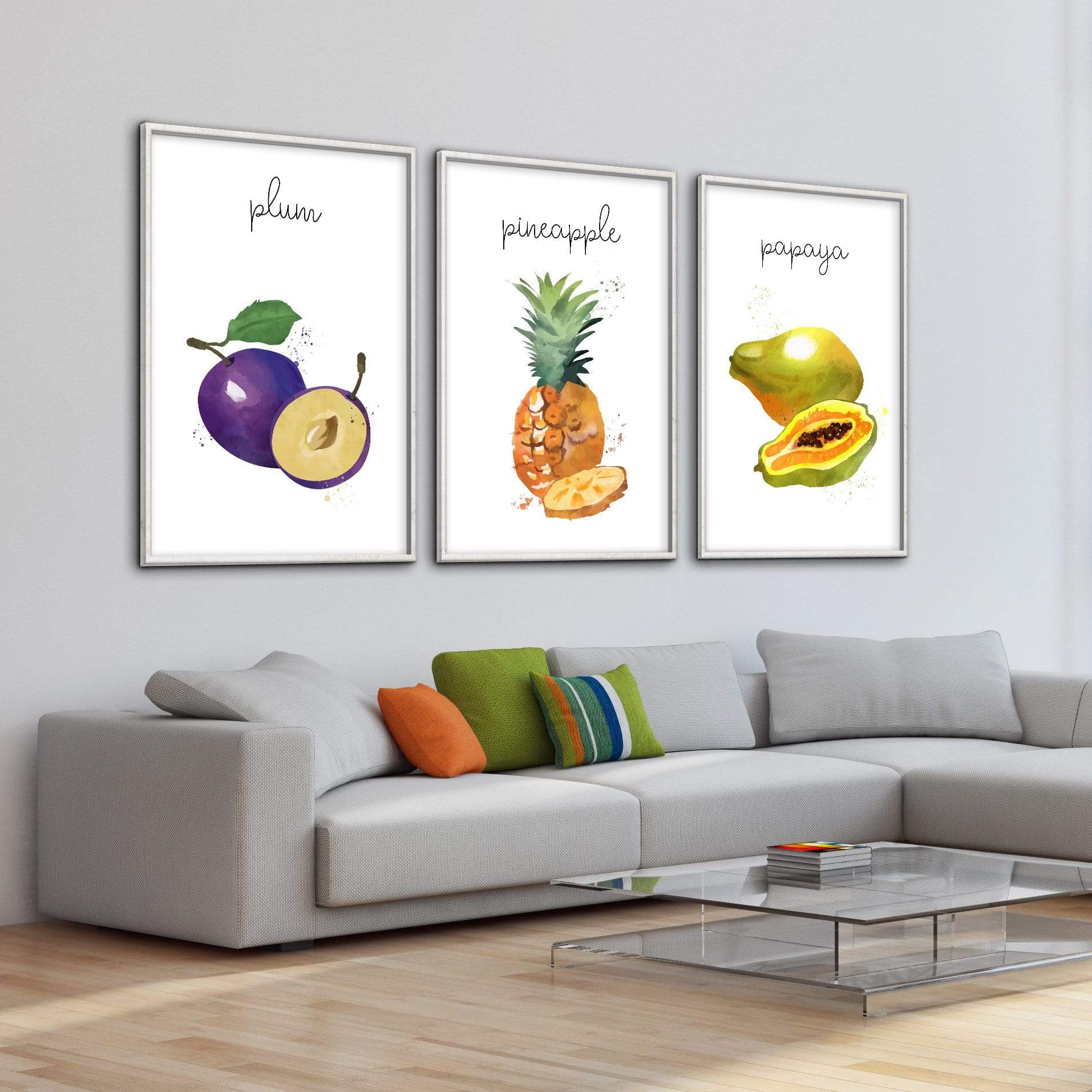 Tasteful Fruits Canvas Art Clock Canvas