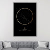 Taurus Traits Gold Canvas Art Clock Canvas