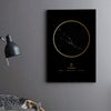 Taurus Traits Gold Canvas Art Clock Canvas